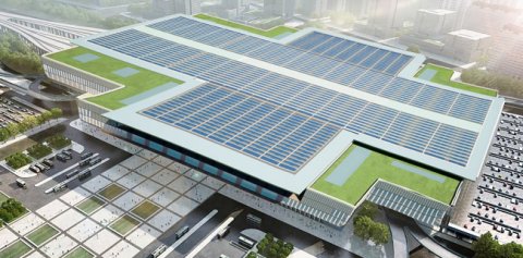 北京丰台站屋顶发绿电年减碳6600吨