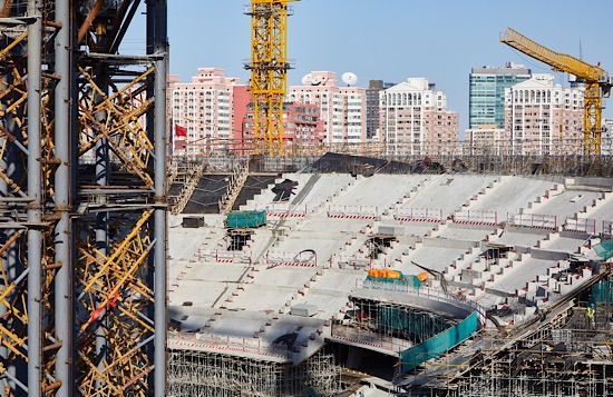 北京工人体育场改造复建主体结构封顶明年底将全新亮相