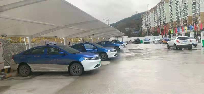 贵州省从江县新能源出租车充电站场正式建成投用