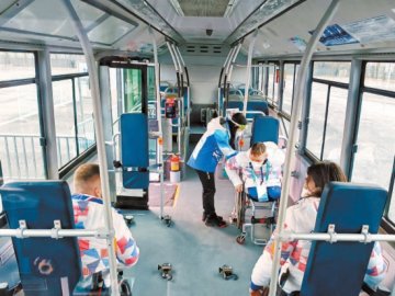 40辆“福祉”公交车服务冬残奥运动员