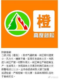 森林防火形势严峻北京发布森林火险橙色预警