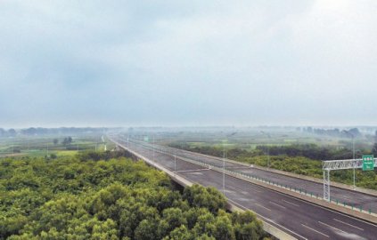 永定河又添新景 大桥建设探索绿色施工保护生态