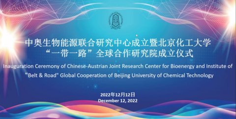 中奥生物能源联合研究中心暨北京化工大学“一带一路”全球合作研究院成立仪